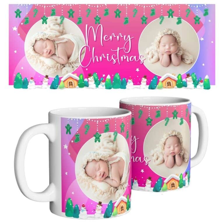 Christmas gift for baby boys and girls under 1, pink background