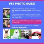 Custom pet photo product photo guidelines