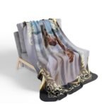 First marriage anniversary custom photo blanket for couples, 60x80 inch