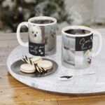 Alt text: Personalized dog picture mug, contextual view, version 4