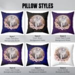 Personalized pet memorial pillow styles chart
