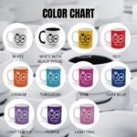 custom wedding mugs color chart