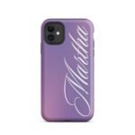 Elegant customized phone case with name, style 3, close-up view
