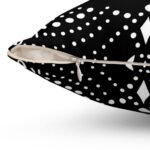 Personalized wedding pillow, side view