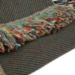 custom pet portrait blanket folded