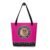 hanging personalized pet portrait bag in medium violet red, 15x15in